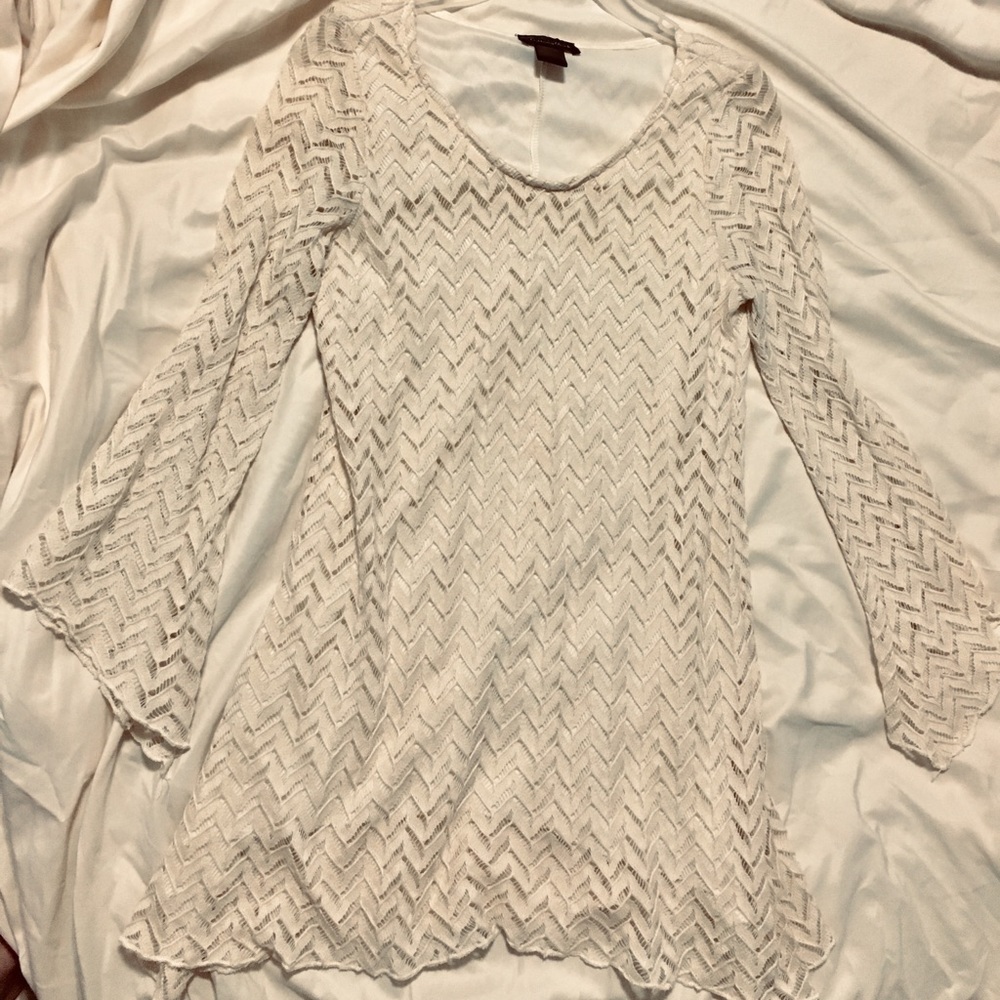 Layered lace flow dress